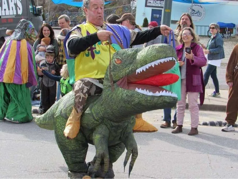 Asheville Mardi Gras parade photo