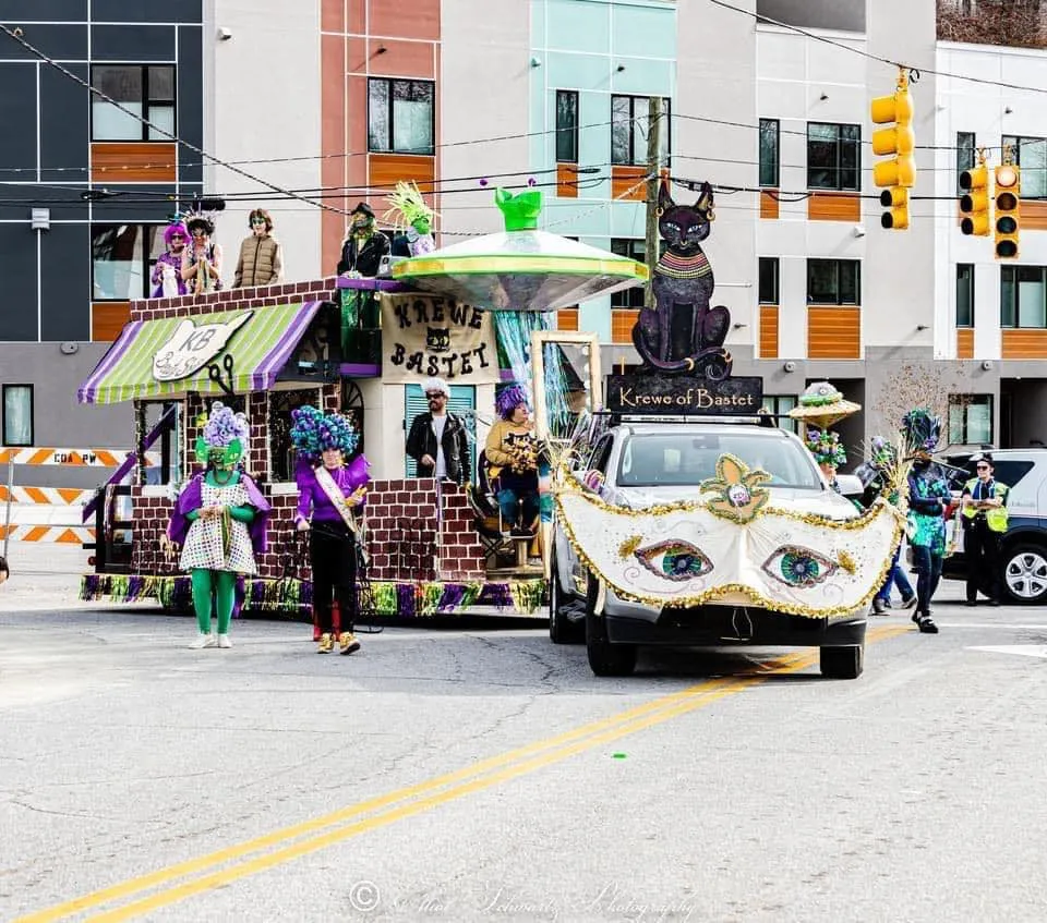 Asheville Mardi Gras parade photo
